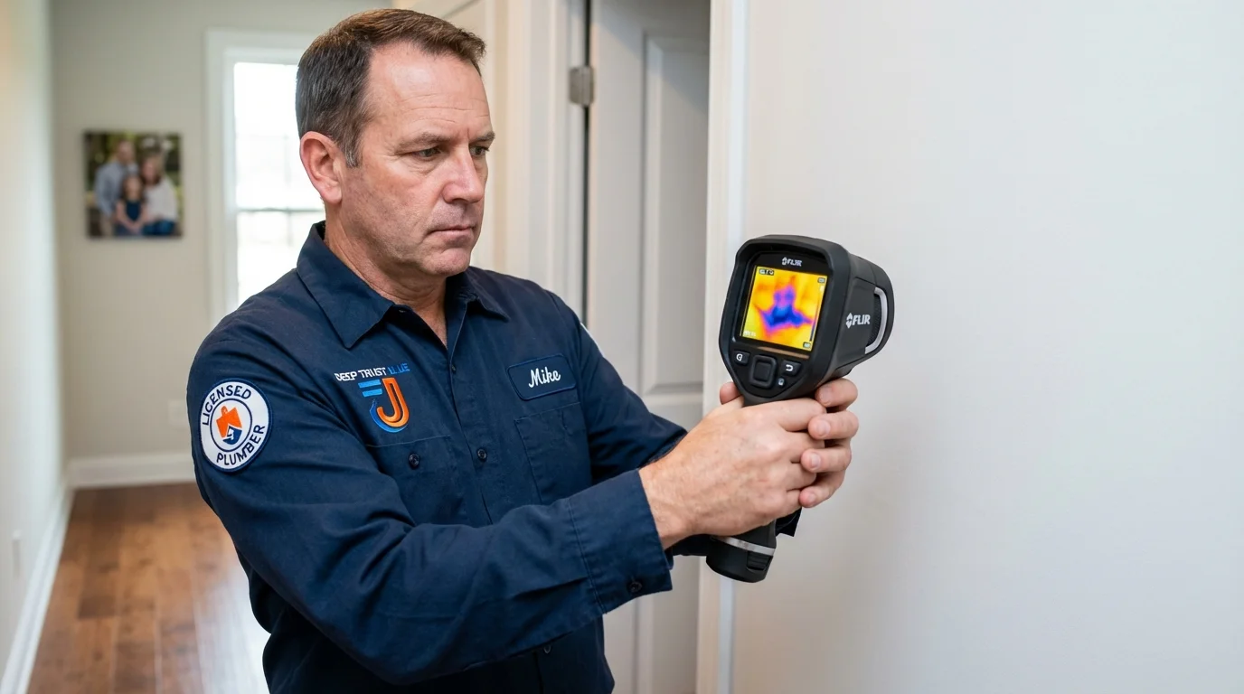 Thermal imaging leak detection by Johns Plumbing LLC in Wedgefield